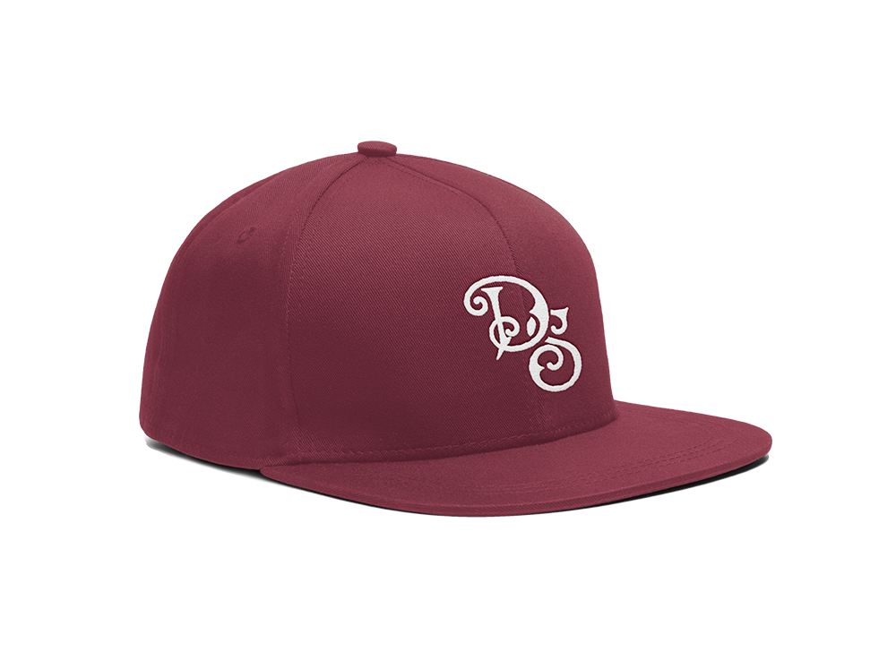Diablo & Sons Monogram 5-Panel Hat in 3 Colors - Maroon image