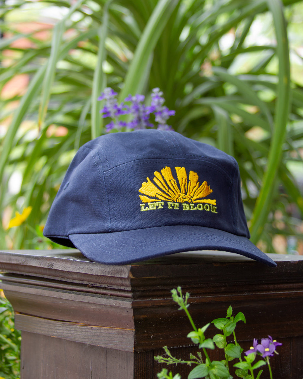 LET IT BLOOM Brushed Cotton Camper Hat