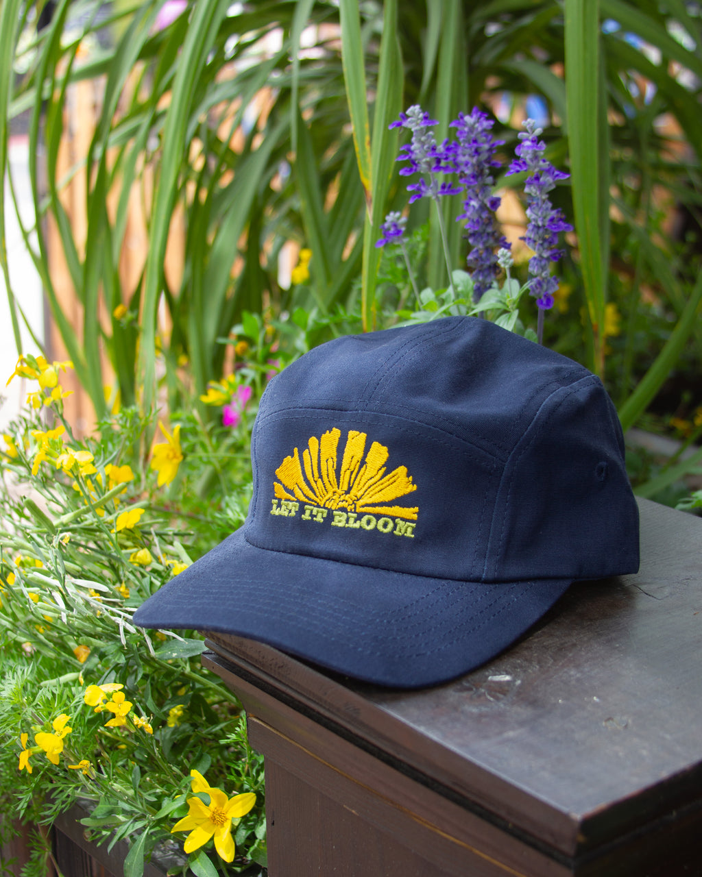 LET IT BLOOM Brushed Cotton Camper Hat