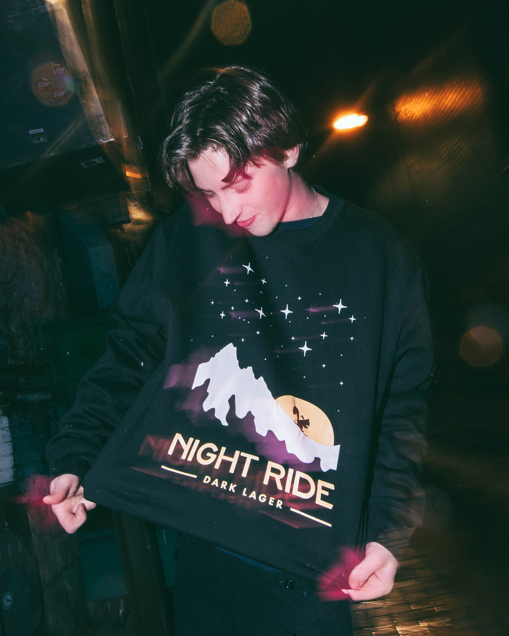 WE Night Ride Crewneck