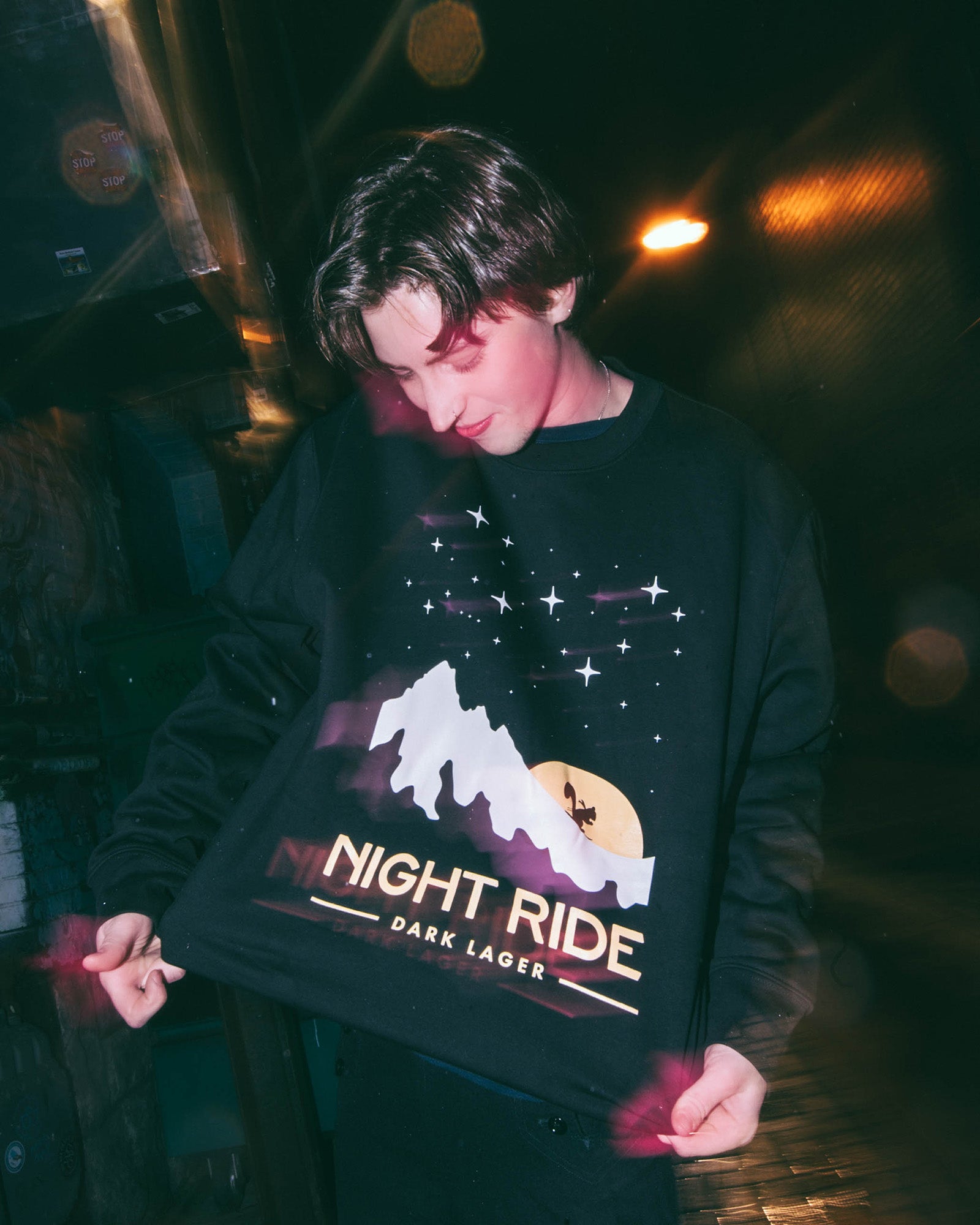 WE Night Ride Crewneck