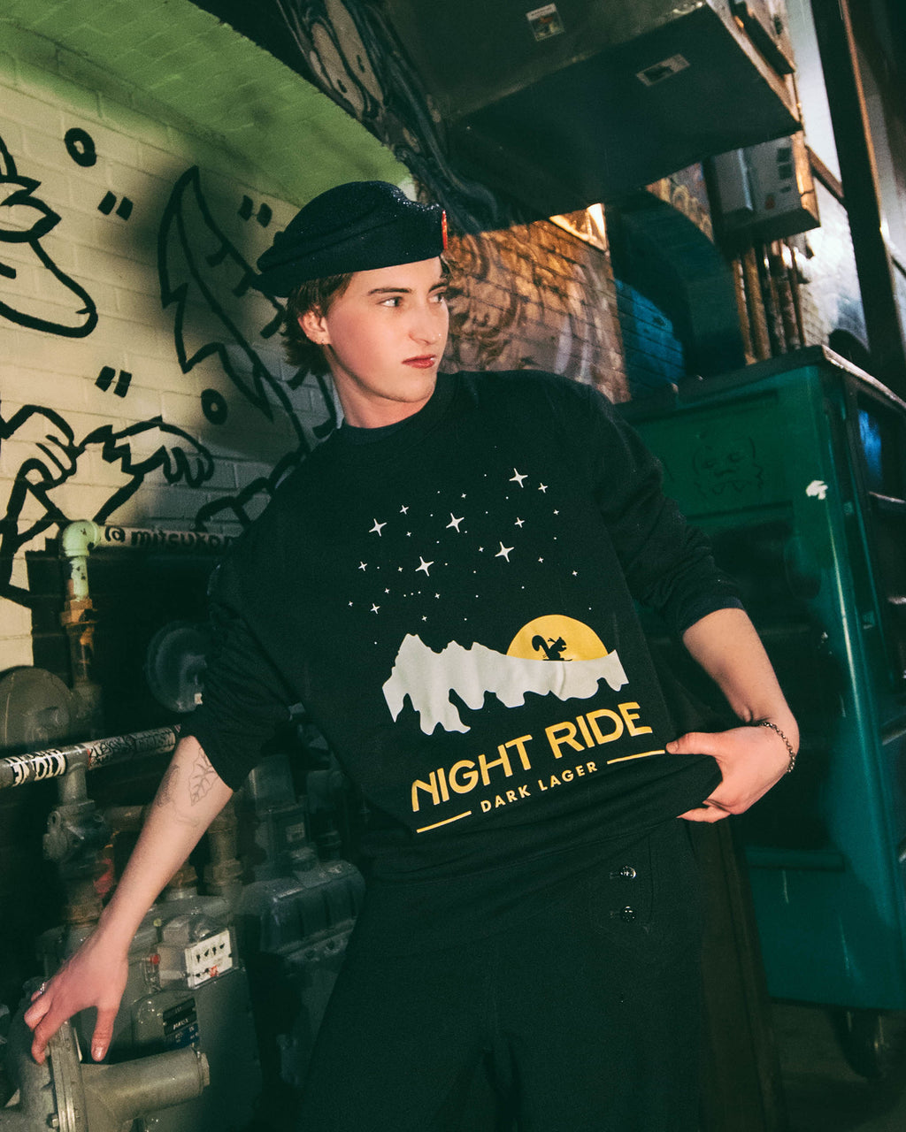 WE Night Ride Crewneck