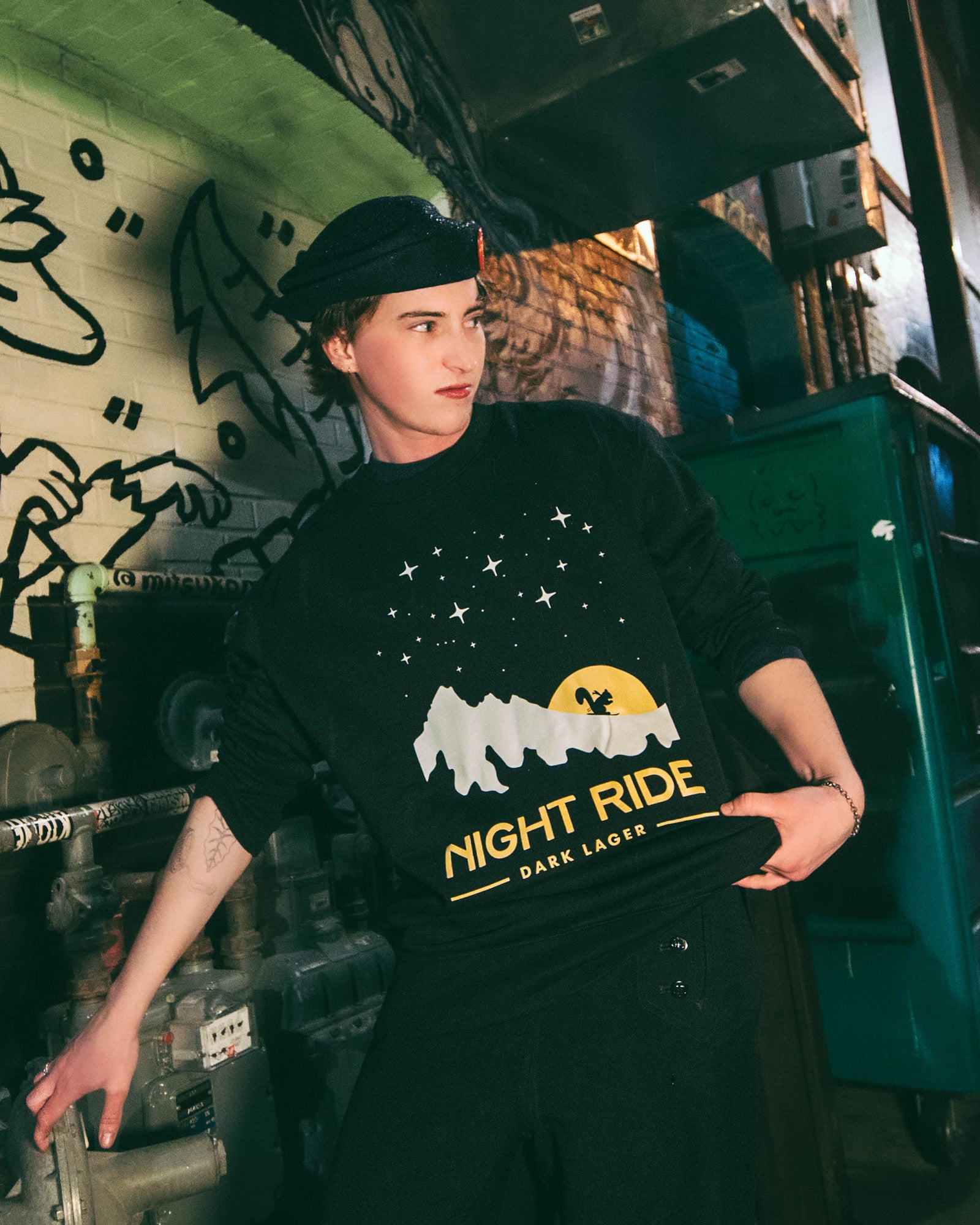 WE Night Ride Crewneck